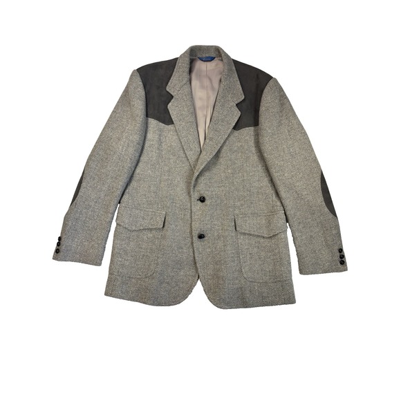 Vtg Pendleton Mens 44 Long Wool Tweed Blazer Sport Coat Western Cowboy Rodeo USA